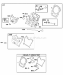 Part Location Diagram of 711245 Briggs and Stratton Gasket-Exhaust